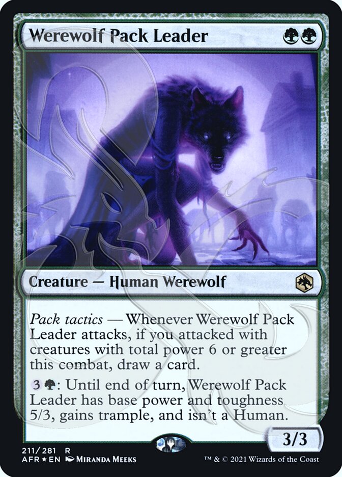 Werewolf Pack Leader (Ampersand Promo) [Dungeons & Dragons: Adventures in the Forgotten Realms Promos] | Tacoma Games