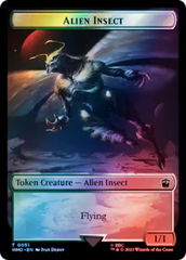 Alien Angel // Alien Insect Double-Sided Token (Surge Foil) [Doctor Who Tokens] | Tacoma Games