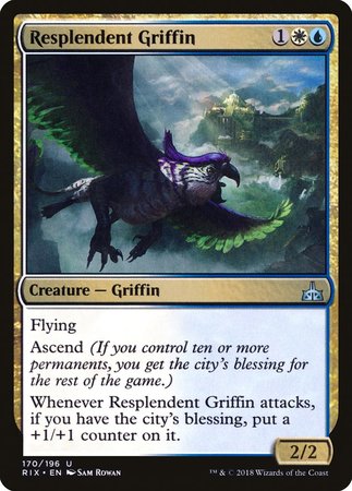 Resplendent Griffin [Rivals of Ixalan] | Tacoma Games
