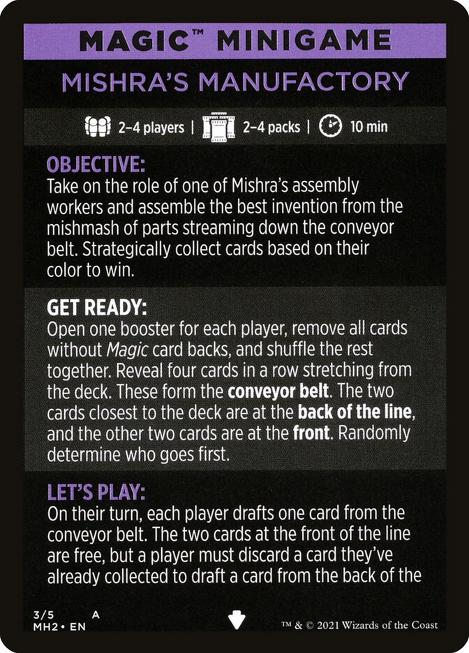 Mishra's Manufactory (Magic Minigame) [Modern Horizons 2 Minigame] | Tacoma Games