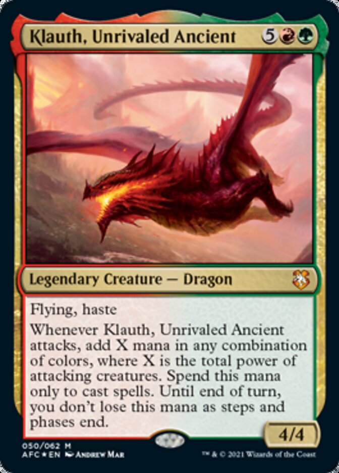 Klauth, Unrivaled Ancient [Dungeons & Dragons: Adventures in the Forgotten Realms Commander] | Tacoma Games