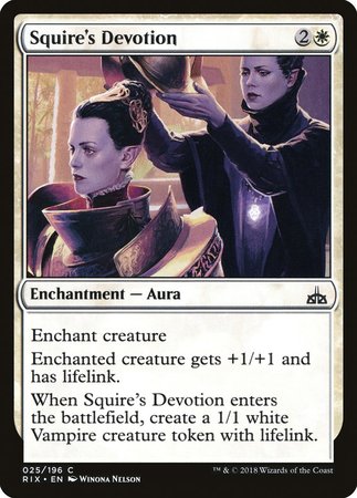 Squire's Devotion [Rivals of Ixalan] | Tacoma Games