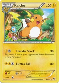 Raichu (28) [XY - Furious Fists] | Tacoma Games