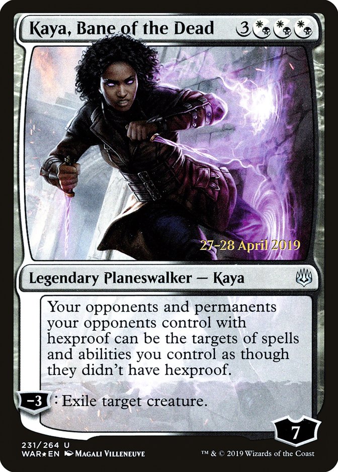 Kaya, Bane of the Dead  [War of the Spark Prerelease Promos] | Tacoma Games
