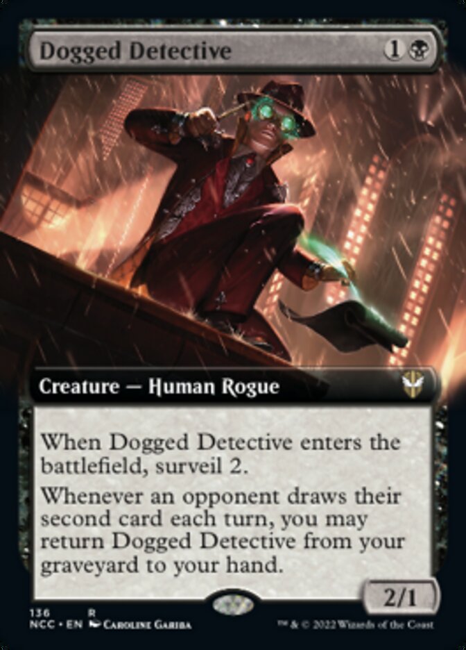 Dogged Detective (Extended Art) [Streets of New Capenna Commander] | Tacoma Games