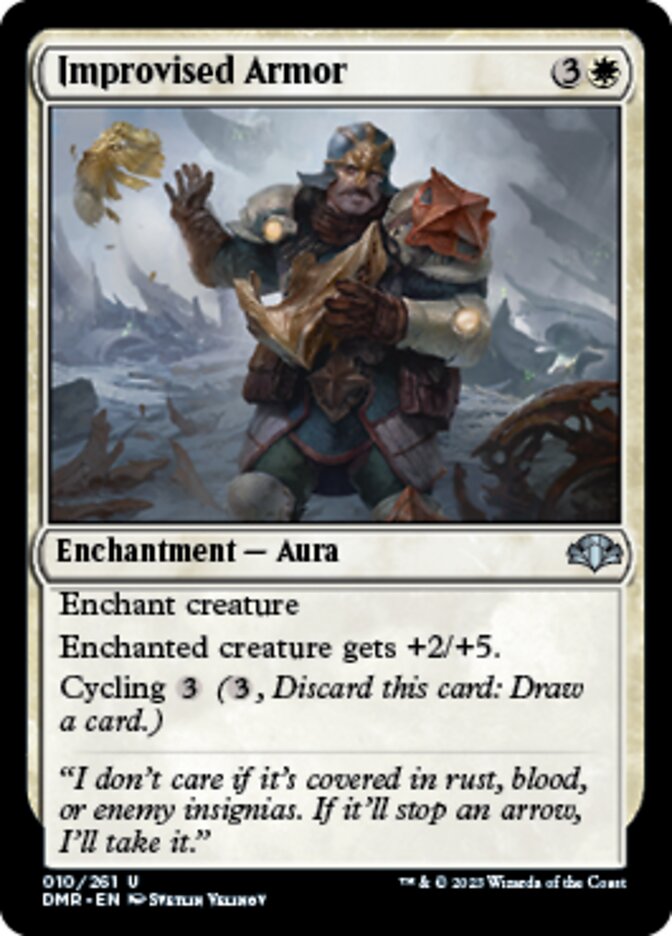 Improvised Armor [Dominaria Remastered] | Tacoma Games