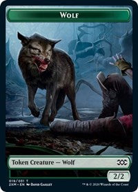 Wolf // Wurm (030) Double-sided Token [Double Masters Tokens] | Tacoma Games