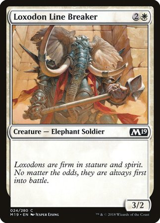 Loxodon Line Breaker [Core Set 2019] | Tacoma Games