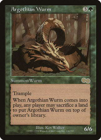 Argothian Wurm [Urza's Saga] | Tacoma Games