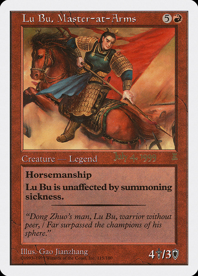 Lu Bu, Master-at-Arms (July 4, 1999) [Portal Three Kingdoms Promos] | Tacoma Games