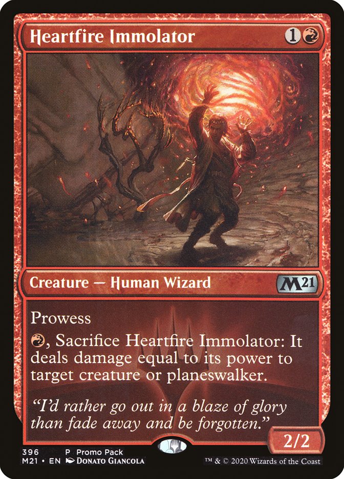 Heartfire Immolator (Promo Pack) [Core Set 2021 Promos] | Tacoma Games