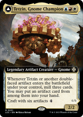 Tetzin, Gnome Champion // The Golden-Gear Colossus (Extended Art) [The Lost Caverns of Ixalan Commander] | Tacoma Games