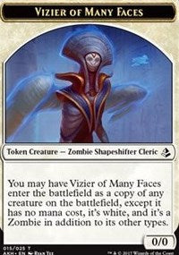 Vizier of Many Faces // Zombie Token [Amonkhet Tokens] | Tacoma Games