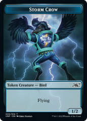 Teddy Bear // Storm Crow Double-sided Token [Unfinity Tokens] | Tacoma Games