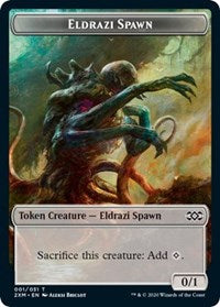 Eldrazi Spawn // Plant Double-sided Token [Double Masters Tokens] | Tacoma Games