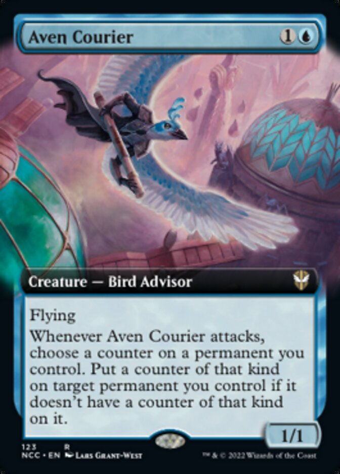 Aven Courier (Extended Art) [Streets of New Capenna Commander] | Tacoma Games