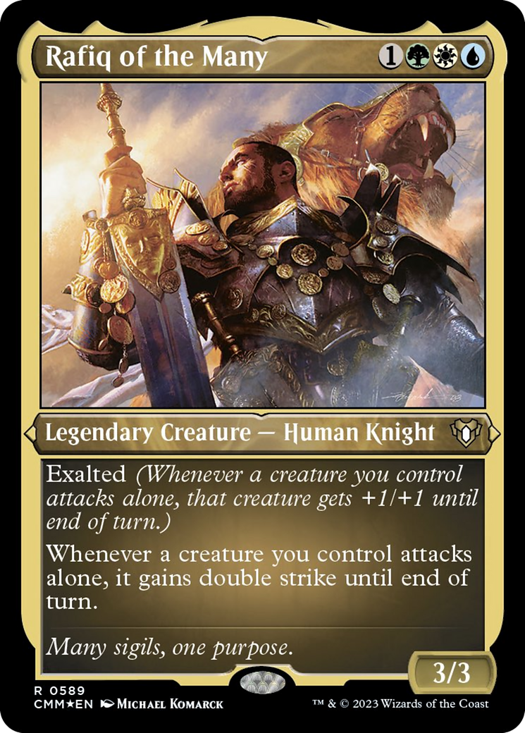 Rafiq of the Many (Foil Etched) [Commander Masters] | Tacoma Games