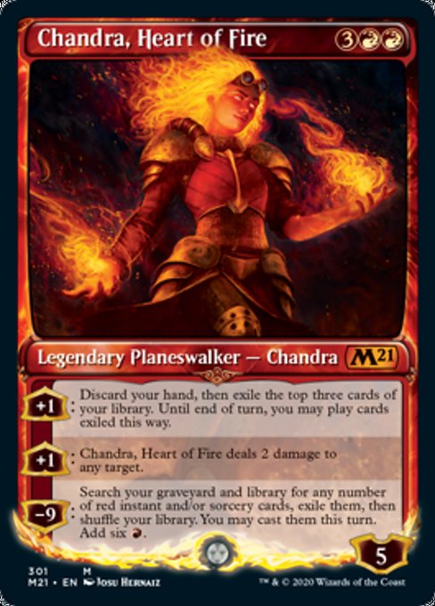 Chandra, Heart of Fire (Showcase) [Core Set 2021] | Tacoma Games