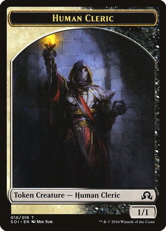 Human Cleric Token [Shadows over Innistrad Tokens] | Tacoma Games