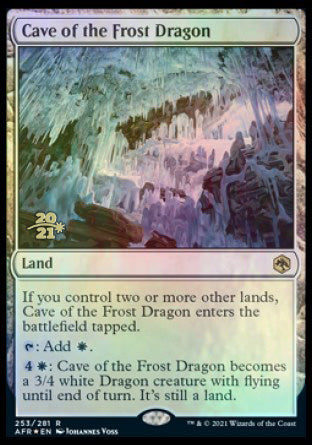 Cave of the Frost Dragon [Dungeons & Dragons: Adventures in the Forgotten Realms Prerelease Promos] | Tacoma Games
