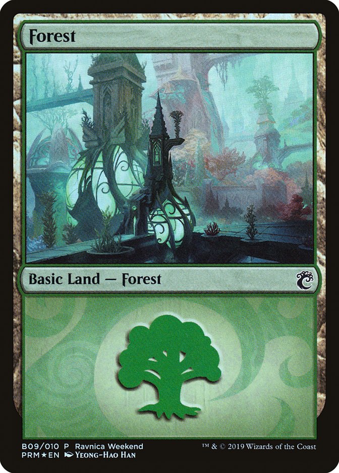 Forest (B09) [Ravnica Allegiance Guild Kit] | Tacoma Games