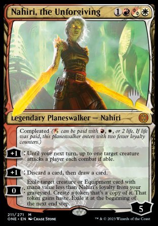 Nahiri, the Unforgiving (Promo Pack) [Phyrexia: All Will Be One Promos] | Tacoma Games