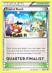 Tropical Beach (Quarter Finalist) (BW28) [Black and White Promos] | Tacoma Games