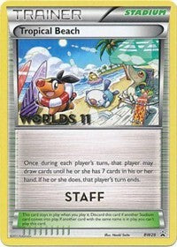 Tropical Beach (Staff) (BW28) [Black and White Promos] | Tacoma Games