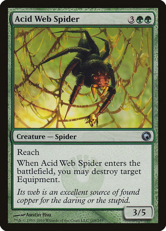 Acid Web Spider [Scars of Mirrodin] | Tacoma Games