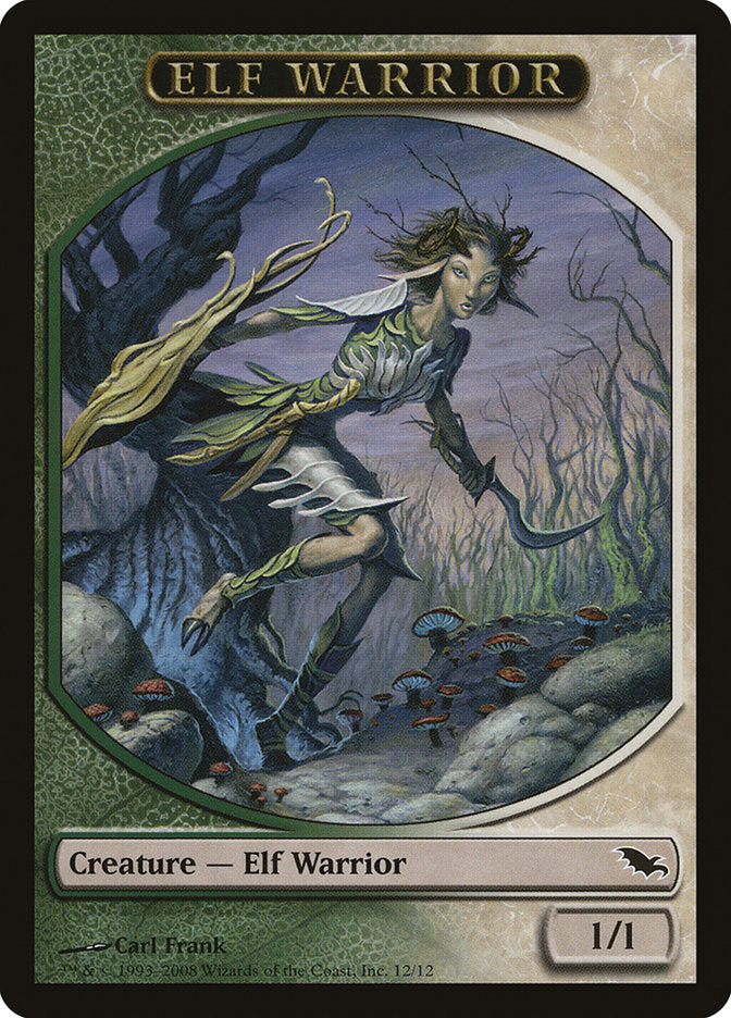 Elf Warrior (12/12) [Shadowmoor Tokens] | Tacoma Games