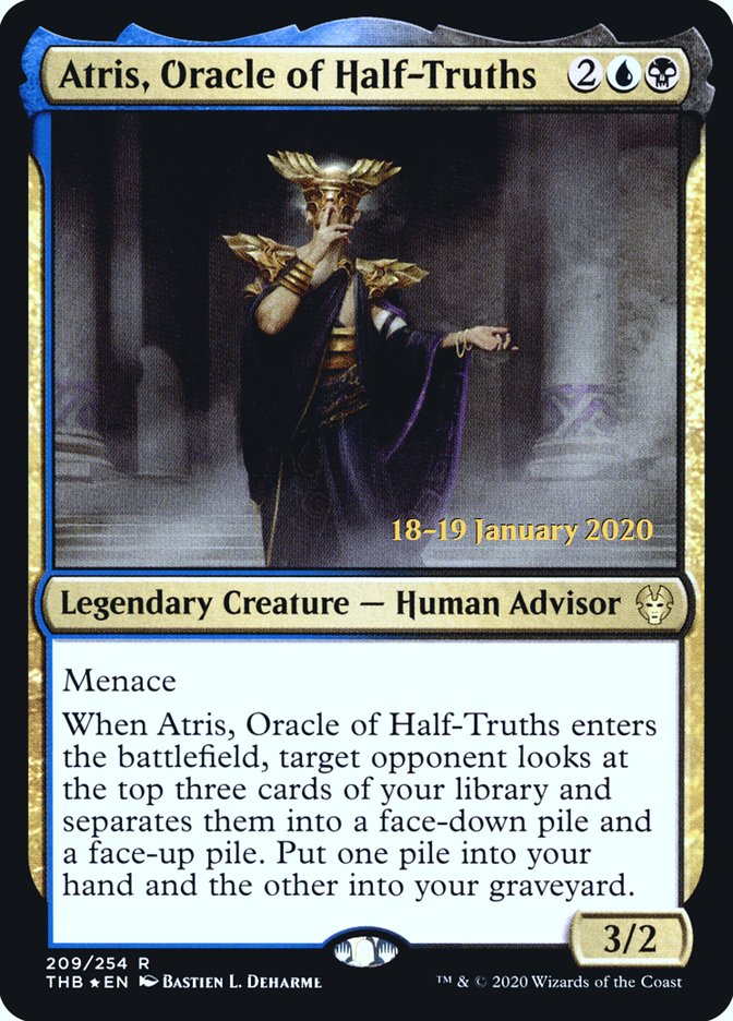 Atris, Oracle of Half-Truths [Theros Beyond Death Prerelease Promos] | Tacoma Games