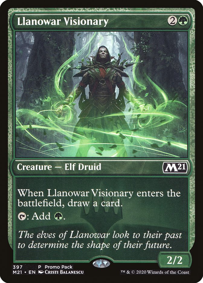 Llanowar Visionary (Promo Pack) [Core Set 2021 Promos] | Tacoma Games