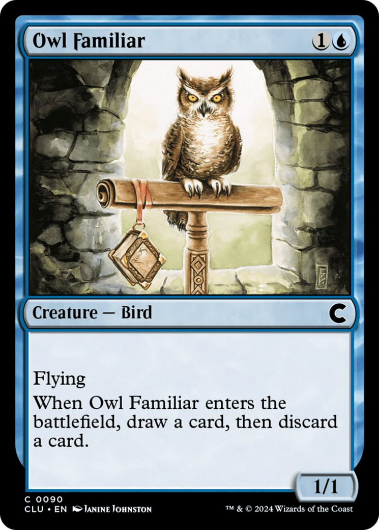 Owl Familiar [Ravnica: Clue Edition] | Tacoma Games