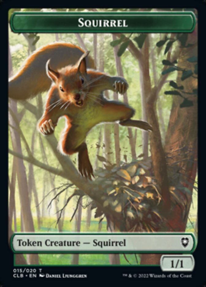 Squirrel Token [Commander Legends: Battle for Baldur's Gate Tokens] | Tacoma Games