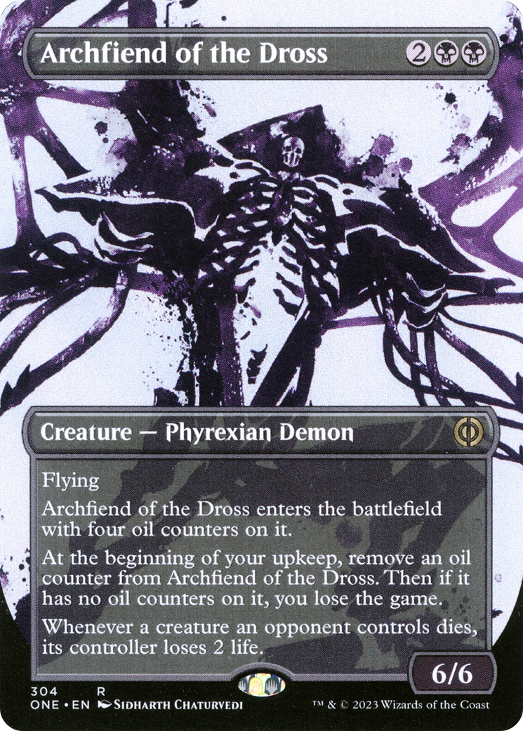 Archfiend of the Dross (Borderless Ichor) [Phyrexia: All Will Be One] | Tacoma Games