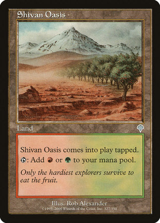 Shivan Oasis [Invasion] | Tacoma Games