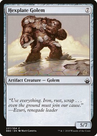 Hexplate Golem [Battlebond] | Tacoma Games