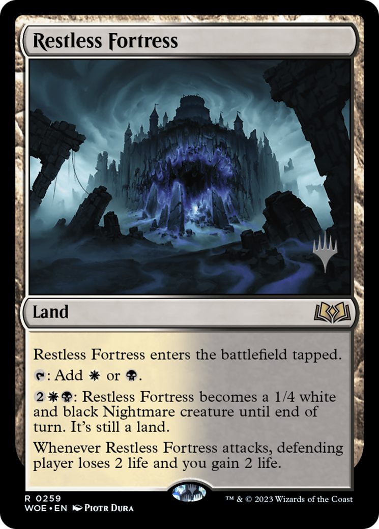 Restless Fortress (Promo Pack) [Wilds of Eldraine Promos] | Tacoma Games