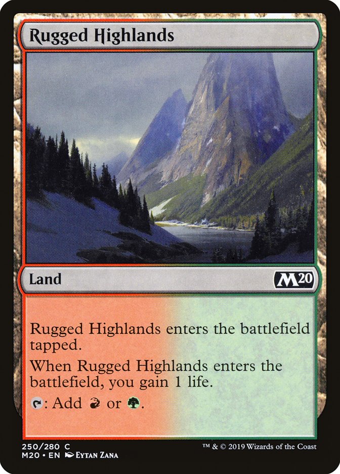 Rugged Highlands [Core Set 2020] | Tacoma Games