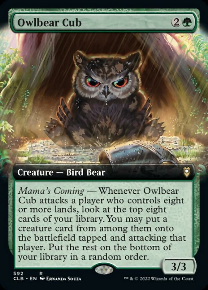 Owlbear Cub (Extended Art) [Commander Legends: Battle for Baldur's Gate] | Tacoma Games
