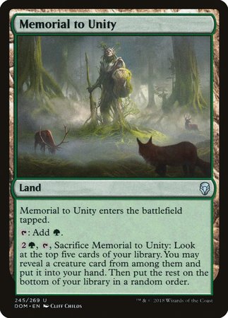 Memorial to Unity [Dominaria] | Tacoma Games