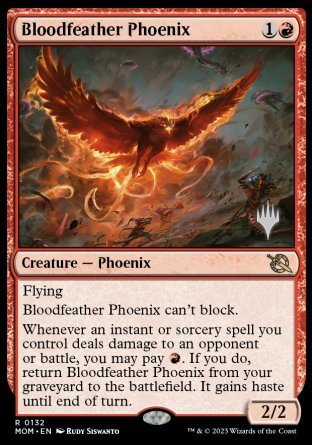 Bloodfeather Phoenix (Promo Pack) [March of the Machine Promos] | Tacoma Games
