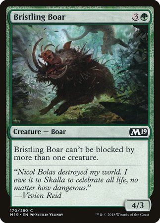 Bristling Boar [Core Set 2019] | Tacoma Games