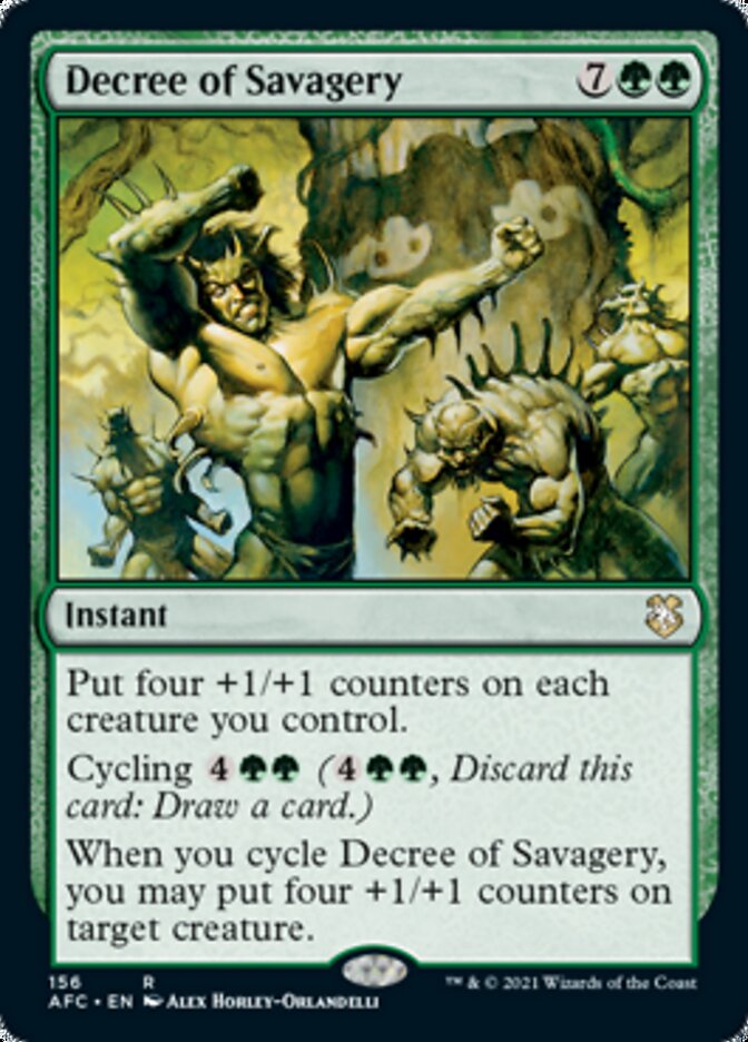 Decree of Savagery [Dungeons & Dragons: Adventures in the Forgotten Realms Commander] | Tacoma Games