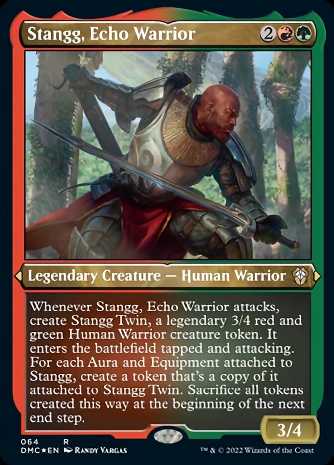 Stangg, Echo Warrior (Foil Etched) [Dominaria United Commander] | Tacoma Games