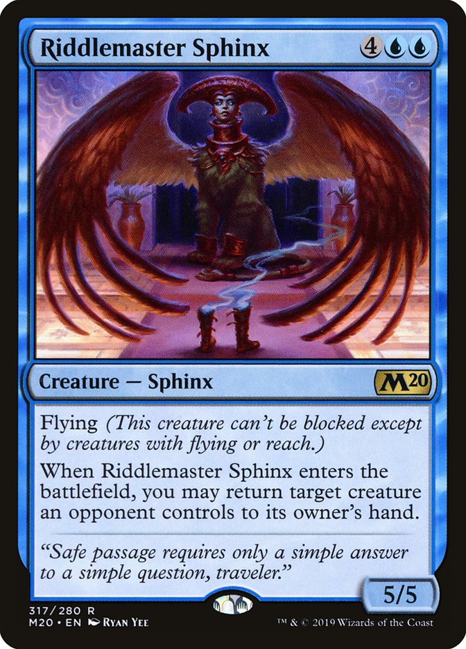 Riddlemaster Sphinx [Core Set 2020] | Tacoma Games