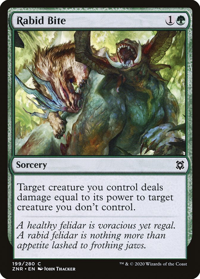 Rabid Bite [Zendikar Rising] | Tacoma Games