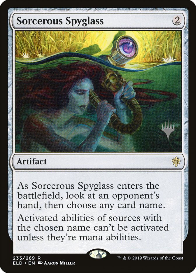 Sorcerous Spyglass (Promo Pack) [Throne of Eldraine Promos] | Tacoma Games