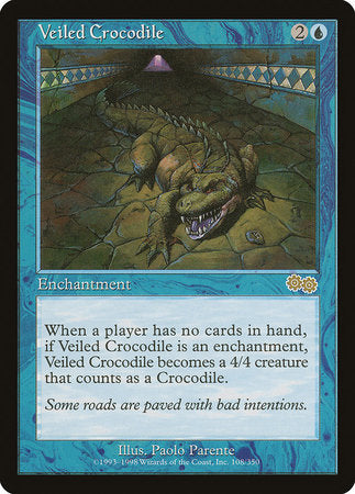 Veiled Crocodile [Urza's Saga] | Tacoma Games