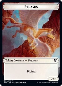 Pegasus // Satyr Double-sided Token [Theros Beyond Death Tokens] | Tacoma Games